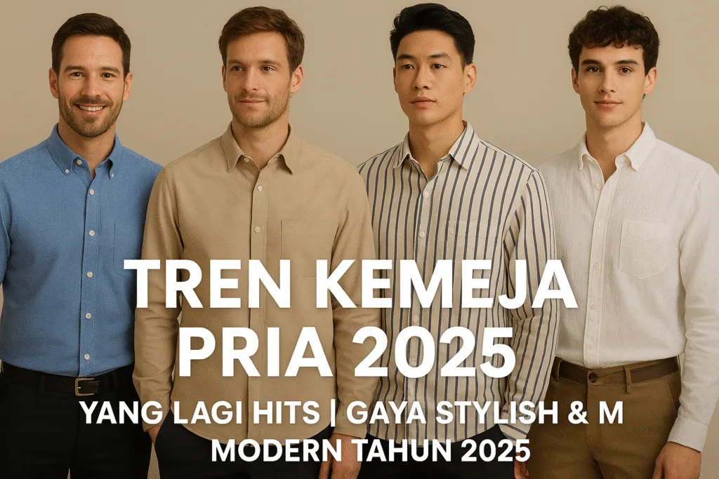 Tren Kemeja Pria 2025 yang Lagi Hits Gaya Stylish Modern Tahun 2025