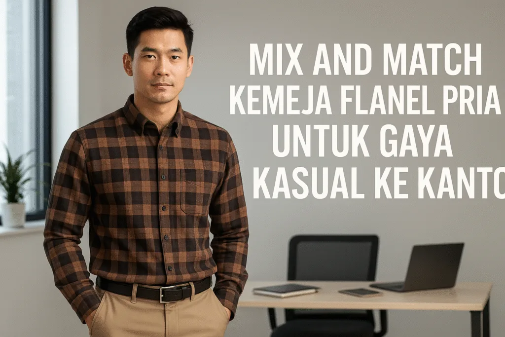 mix and match kemeja flanel pria gaya kantor kasual.jpg
