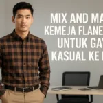 mix and match kemeja flanel pria gaya kantor kasual.jpg
